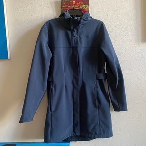 North Face waterproof coat in navy